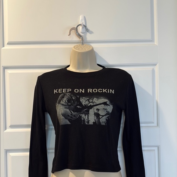 Edikted keep on rockin LS tee Small - Picture 1 of 4